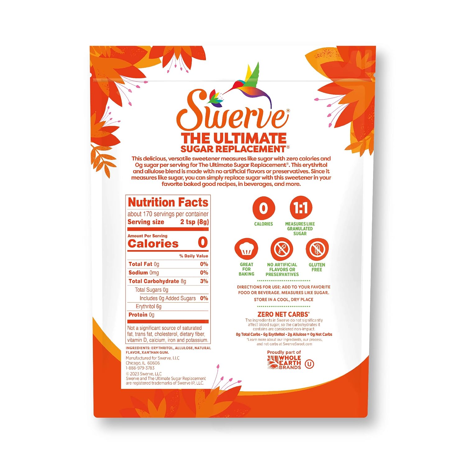 Swerve Ultimate Sugar Replacement Sweetener